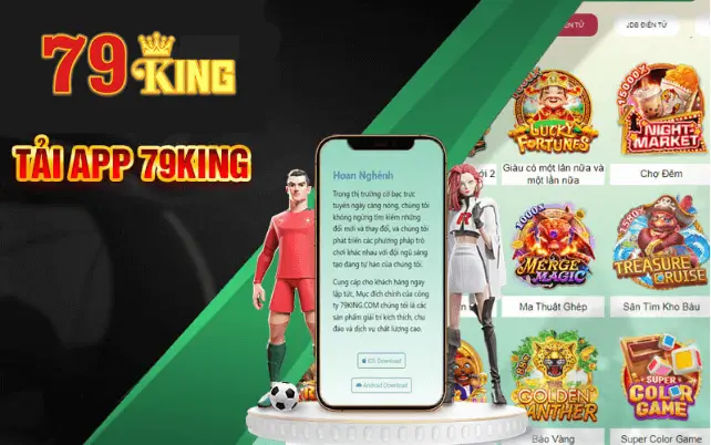 Các bước tải app 79king